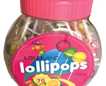 Lollipops Mixed - Individually wrapped Large 700g Jar