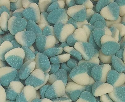 Blue Sour Hearts 1kg Bulk Lollies Bag for Lolly Buffet - Lolliland