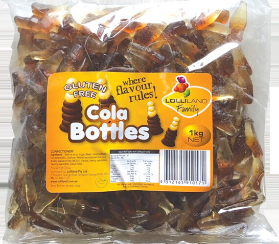 Cola Bottles - Gluten Free 1kg Bulk Lollies