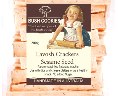 Sesame Seed Lavosh Crackers - 200g Bush Cookies