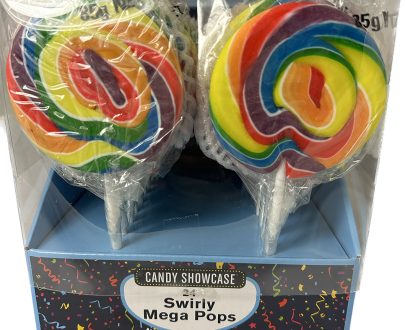 Swirly Mega Pops Large 85g Rainbow - Box of 24 - Lolliland