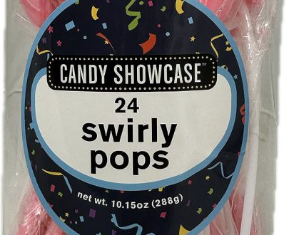 Swirly Pops - Pink - Tub of 24x12g - Carton of 12 ( Best Before- April 2026 )