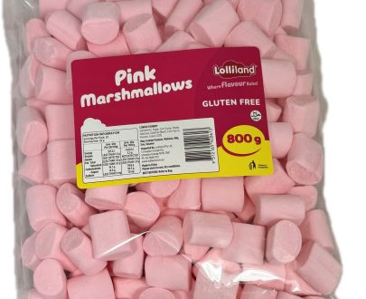 Pink Cylinder Mallow 800g - 8 pack Bulk Carton