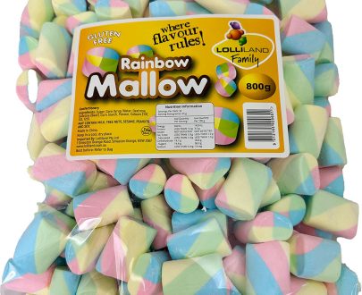 Rainbow Twist Marshmallows 800g - Bulk Lollies