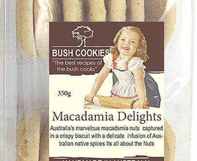 Macadamia Delight Biscuits by Bush Cookies 250g