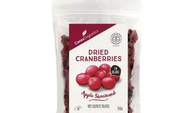 Organic Dried Cranberries 140g