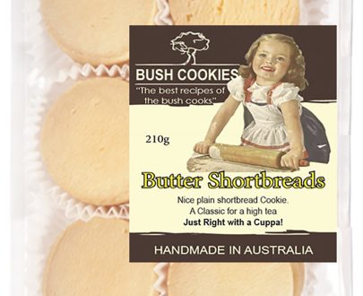 Butter Shortbread Cookies 210g - Carton of 12
