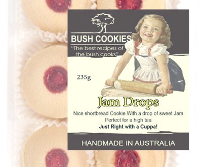 Jam Drops Shortbread Biscuits 235g - Carton of 12