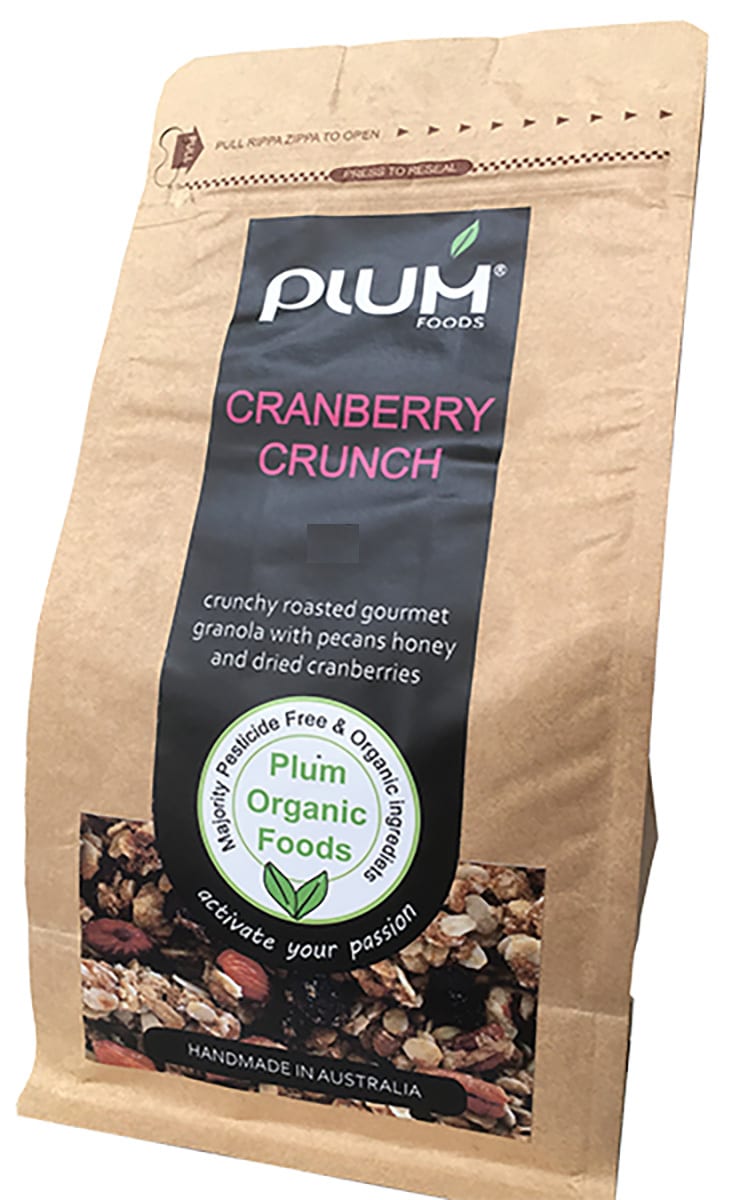 Cranberry Crunch Granola 1kg Healthy Cereal - Plum Foods ( BB - Feb 2026 )