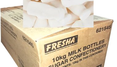 Milk Bottles 10kg Bulk carton lollies by Fresha