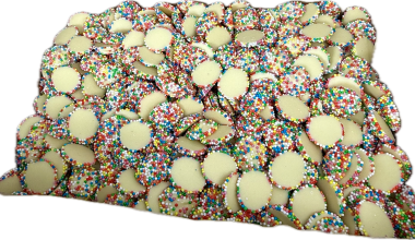 White Chocolate Jewels (Snowies) Milk Chocolate 1kg