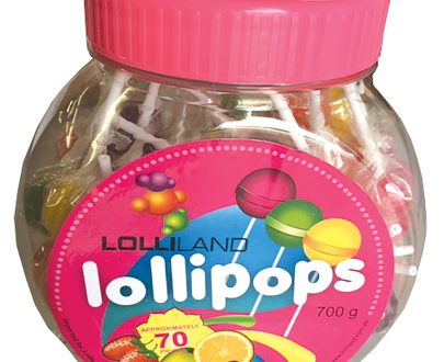 Lollipops Mixed - Individually wrapped Large 700g Jar ( Best Before - January 13
