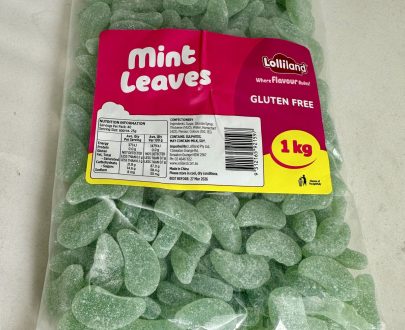 Spearmint Leaves 1kg Bulk Lollies Bag - Mint leaves Lolliland