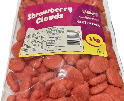 Red Clouds - Strawberry 8x1kg Bulk Carton Lollies Bag for Lolly Buffet - Lolliland