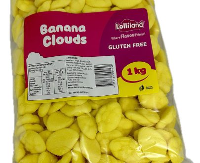 Yellow Clouds - Banana 1kg Bulk Lollies - Lolliland