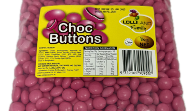 Choc Buttons Pink - Bulk 1kg Bag