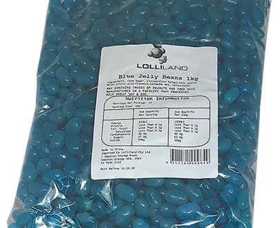 Blue Jelly Beans - Blueberry 1kg Bulk Lollies Bag - The Lolly Shop