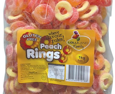 Peach Rings - Gluten Free 1kg Bulk Lollies