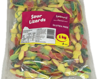 Gummy Sour Lizard 1kg  Wildly Delicious - Lolliland