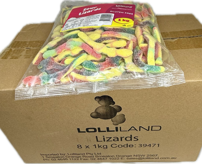 Sour Lizard 8kg Bulk Carton - Lolliland
