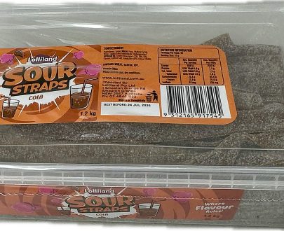 Cola Sour Straps Tub 1.2kg - 160 Pieces