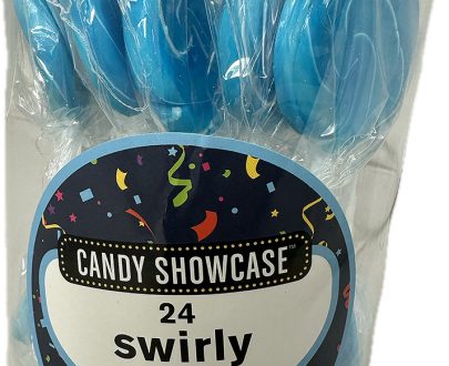 Swirly Pops - Blue - Tub of 24x12g - Carton of 12