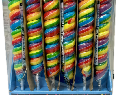 Unicorn Twisty Pop 85g Rainbow - Box of 24 - Lolliland