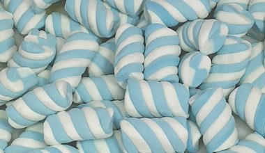 Blue Marshmallow Twists 800g Bulk Lollies Bag - Lolliland