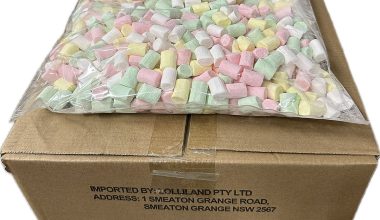 Rainbow Mini Marshmallows 800g -  8 pack Bulk Carton