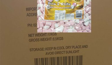 Pink and White Mini Marshmallows 800g -  8 pack Bulk Carton