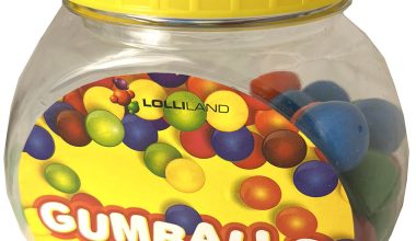 Gum Balls large Multi coloured - 700g Bulk Jar