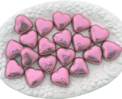 Pink Chocolate Hearts 500g