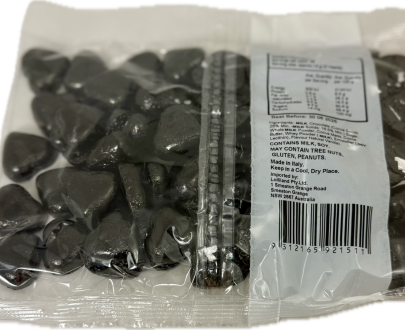 Black Chocolate Hearts 500g