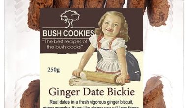 Ginger and Date Biscuits by Bush Cookies 250g
