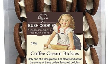 Coffee Cream Biscuits Cream filled by Bush Cookies 350g