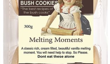 Vanilla Melting Moments 300g by Bush Cookies