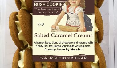 Salted Caramel Cream 350g by Bush Cookies