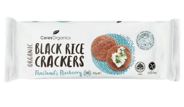 Organic Black Rice Crackers