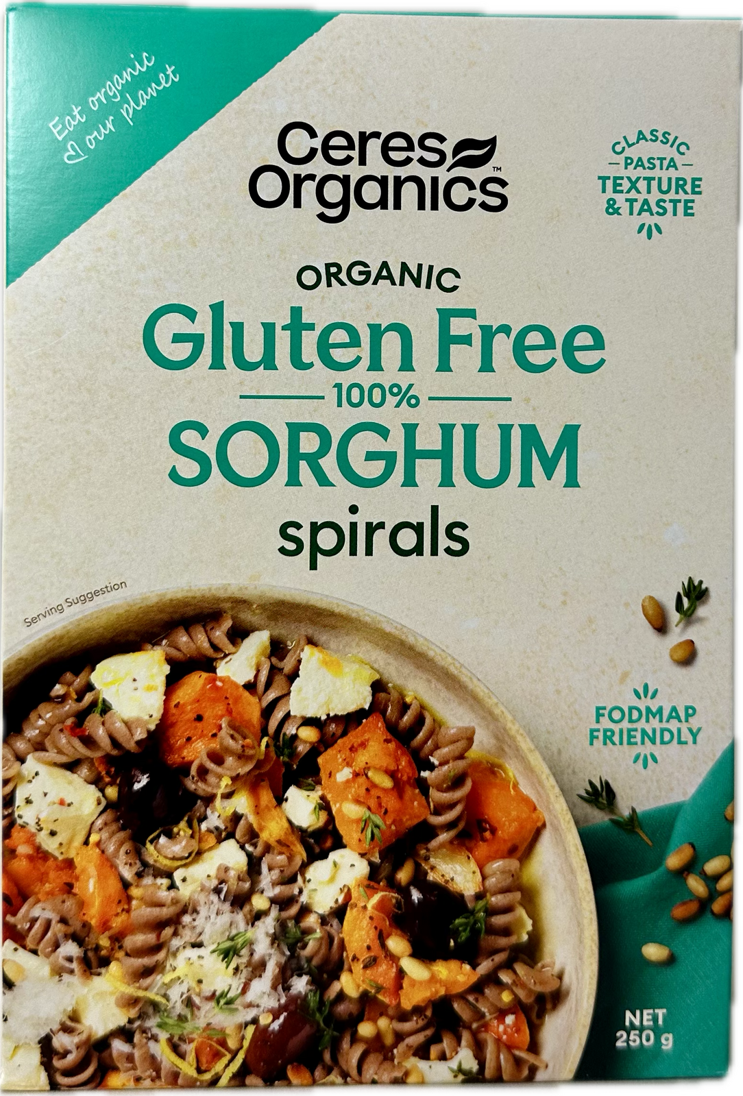 Organic Gluten Free Sorghum Spirals (formerly Fusilli) 250g