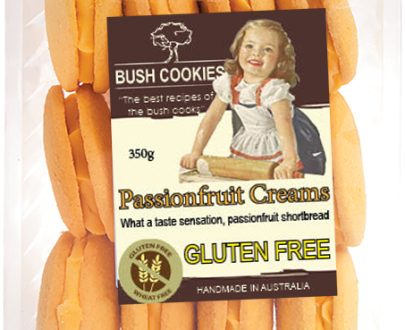 Passionfruit Cream Gluten Free Cookies 350g - Carton of 12