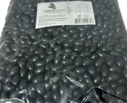 Black Jelly Beans -  Cola 1kg Bulk Bag ( Best Before - Nov.2025 )