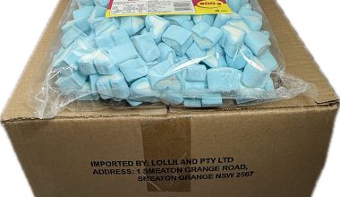 Blue Marshmallow Heart 800g -  8 pack Bulk Carton  (Best Before - Feb. 5