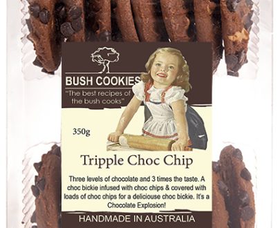 Triple Chocolate Chip Cookies 250g  - Ctn of 12 ( Best Before - Feb 6