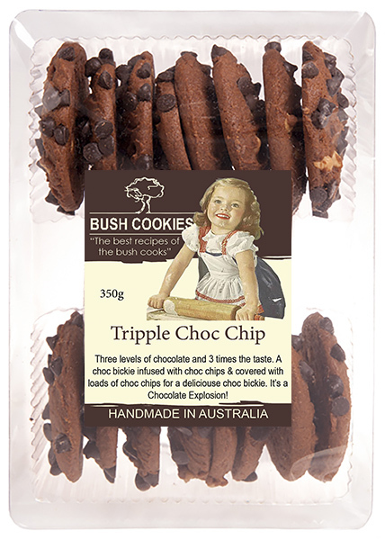 Triple Chocolate Chip Cookies 250g - Ctn of 12 ( Best Before - Feb 6