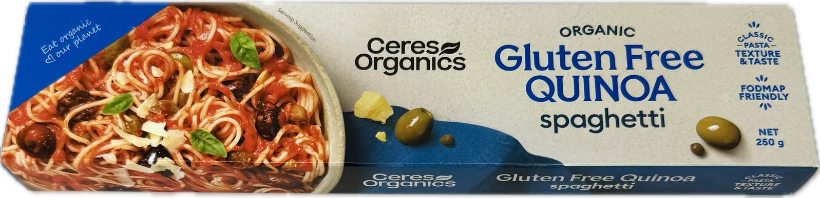 Organic Quinoa Spaghetti 250g ( Best Before - 15th of August 2025 )