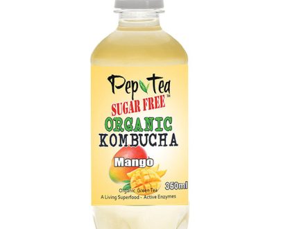 Organic Kombucha Tea - Mango - Sugar Free Drinks 350ml Box of 12