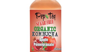 Organic Kombucha - Apple Pomegranate Sugar Free 350ml  Box of 12