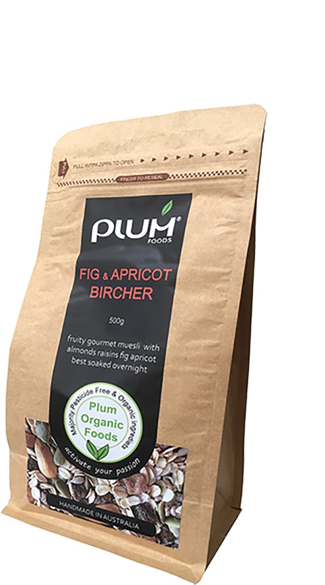 Fig and Apricot Bircher Muesli 500g - Plum Organic Foods ( BB - Feb 2026 )