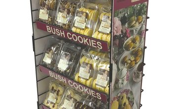 Promotional Wire metal Display Stand Bush Cookies